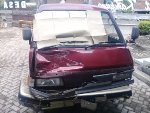 Foto: Korban tabrakan disimpang empat sraten belum lama. (Doc.Ron).