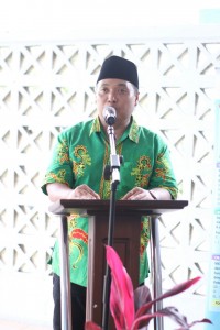 Foto: Andik Santoso saat diatas podium.