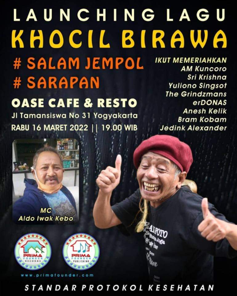 Prima Founder Records Luncurkan 2 Lagu Khocil Birawa Karya AM Kuncoro ...