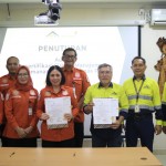 PT Bumi Suksesindo (PT BSI) kembali menyabet sertifikat emas (Gold) atau sertifikat tertinggi atas Sistem Manajemen Pengamanan Objek Vital Nasional (SMP Obvitnas). (Foto: Istimewa).